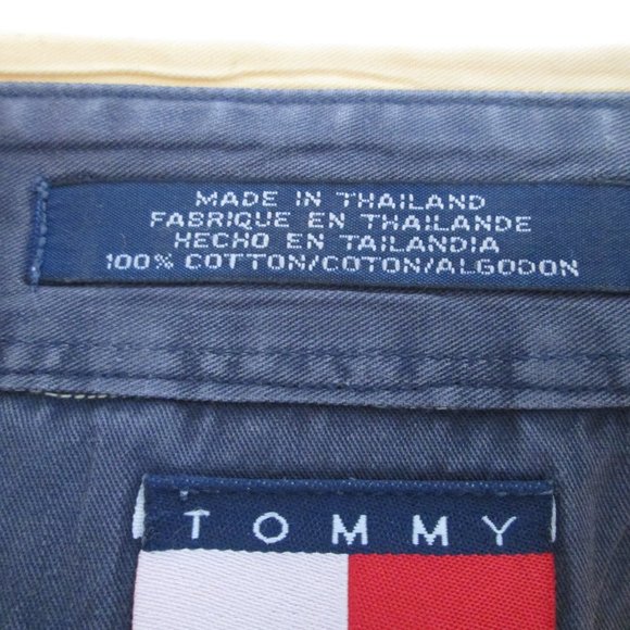 Tommy Hilfiger Mens Yellow Short Sleeve Dress Shirt Size M Pre-worn Grea… - Picture 4 of 6